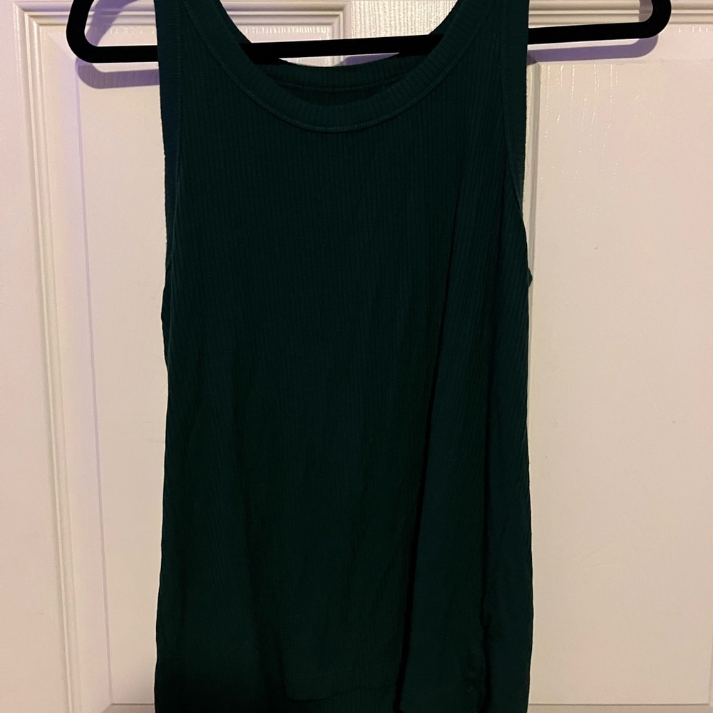 American Eagle Outfitters Dark Green Tank Top